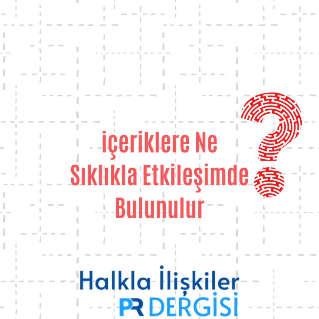 İçeriklere ne sıklıkla etkileşimde bulunulur?