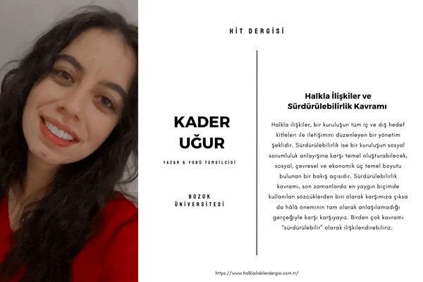 Halkla İlişkiler ve Sürdürülebilirlik Kavramı