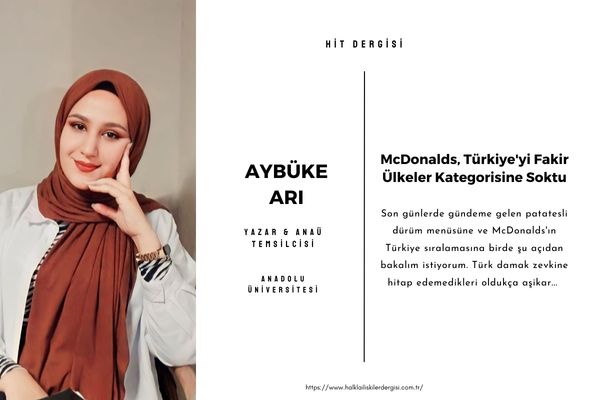 McDonalds, Türkiye’yi Fakir Ülkeler Kategorisine Soktu