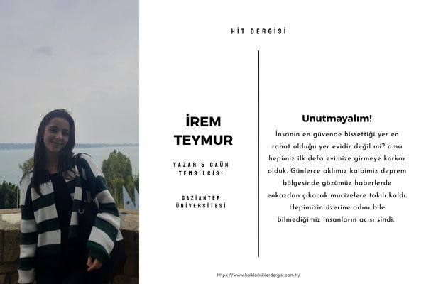 Unutmayalım!