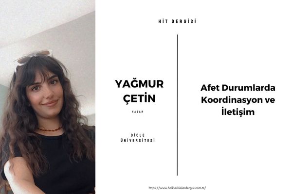 Afet Durumlarda Koordinasyon ve İletişim