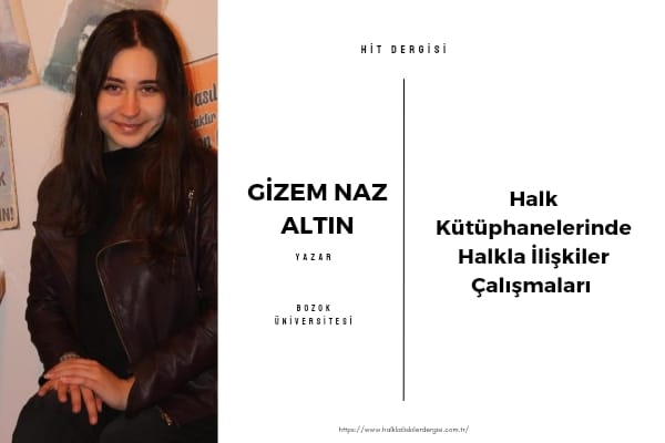 Halk kütüphanelerinde Halkla İlişkiler Çalışmaları